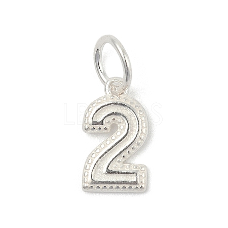 Number Series 925 Sterling Silver Charms LS-STER-Q002-01C-1