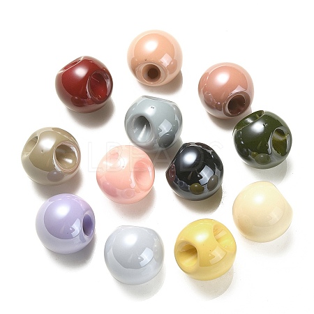 Opaque Acrylic Beads OACR-G012-01-1