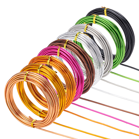   9 Colors Round Aluminum Craft Wire AW-PH0002-21-1
