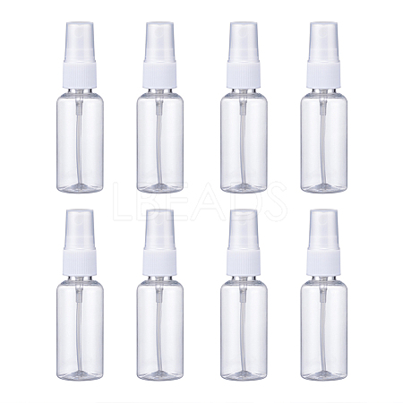 30ml Transparent PET Plastic Refillable Spray Bottle MRMJ-WH0032-01A-1