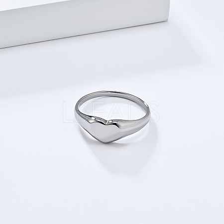 Heart 304 Stainless Steel Finger Rings for Women FS-WGDCCF4-02-1
