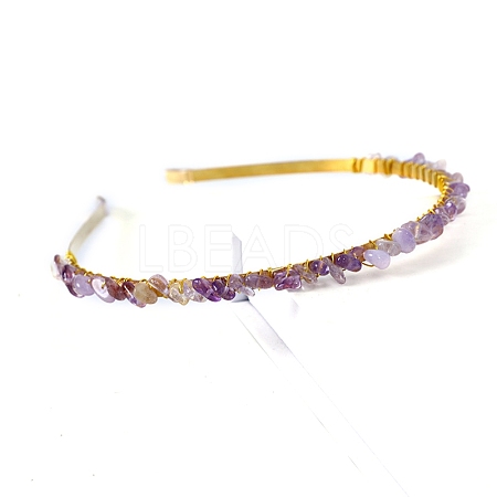 Natural Ametrine Hair Bands PW-WGC1C33-26-1
