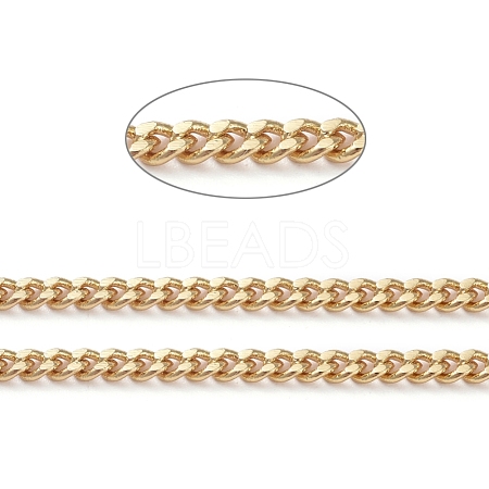 3.28 Feet Brass Curb Chains X-CHC-G005-05G-1