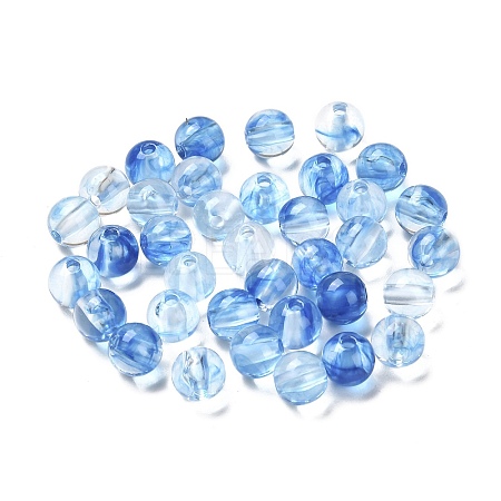 Imitation Jade Acrylic Beads MACR-G066-01M-1