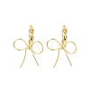 Bowknot Brass Leverback Earrings EJEW-A150-04C-G-4