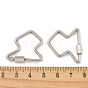 Non-Tarnish 304 Stainless Steel Screw Carabiner Lock Charms STAS-C092-05F-P-3