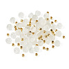 50Pcs Natural Quartz Crystal Beads G-TAD0001-10-3