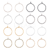 400Pcs 8 Colors Iron Hoop Earrings IFIN-FH0001-72B-1