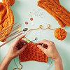 8Pcs 8 Styles Sports Silicone Beads Knitting Needle Protectors/Knitting Needle Stoppers DIY-NB0010-34-5