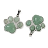 Natural Green Aventurine Pendants G-B194-02P-09-2