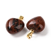 Natural Mahogany Obsidian Pendants G-I311-A24-G-2