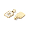 Ion Plating(IP) 304 Stainless Steel Pave Shell Pendants STAS-G327-01G-N-2