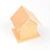 Unfinished Wooden Birdhouse AJEW-WH0200-23-2