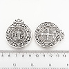 Tibetan Style Alloy Pendants X-TIBEP-Q078-01AS-RS-2