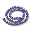Natural Lapis Lazuli Bead Strands X-G-G953-02-8mm-2