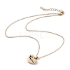 Golden Plated Heart with Constellation/Zodiac Sign Alloy Enamel Pendant Necklaces NJEW-H214-A07-G-4
