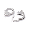 Tarnish Resistant 304 Stainless Steel Handcuff Clasps X-STAS-D009-02-3