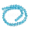 Electroplate Glass Beads Strands EGLA-Q118-6mm-B05-2