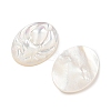 Natural White Shell Carved Cabochons SSHEL-I026-22A-2