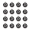 Platinum Plated Alloy Charms X-ENAM-S118-02D-P-2