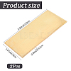 2Pcs Brass Sheet KK-SP0002-57C-2