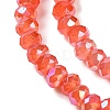 Baking Electroplate Glass Beads Strands DGLA-A039-J4mm-BM-4