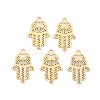 Rack Plating 201 Stainless Steel Filigree Connector Charms STAS-T057-38G-1