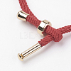 Cotton Twisted Cord Bracelet Making MAK-L012-04-2