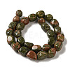 Natural Unakite Beads Strands G-B078-D34-04-2