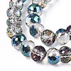 Electroplated Glass Beads Strands X-EGLA-Q092-8mm-A01-3