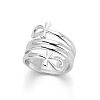 Brass Adjustable Finger Rings FS-WGCBB08-04-1