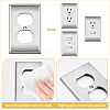ABS Plastic Receptacle Outlet Wall Plate AJEW-WH0410-464A-02-3