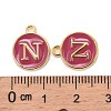 Golden Plated Alloy Enamel Charms ENAM-S118-08N-3