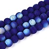 Frosted Opaque Glass Beads Strands LS-GLAA-T032-P6mm-MBB03-1
