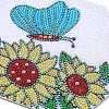 Sunflower with Butterfly DIY Diamond Painting Pendant Decoration Kits PW-WG855C0-01-4