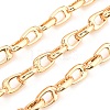 Alloy Teardrop Link Chains LCHA-K001-02G-1