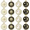 20Pcs 4 Styles Alloy Enamel Pendants ENAM-CJ0003-79-1