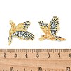 Rack Plating Brass Micro Pave Cubic Zirconia Pendants KK-K293-32G-3