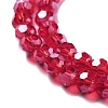 Electroplate Transparent Glass Beads Strands EGLA-A035-T4mm-A01-3