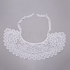 Embroidered Floral Organdy Collar DIY-WH0265-14-1