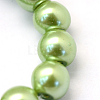 Baking Paint Pearlized Glass Pearl Round Bead Strands HY-Q003-6mm-26-3