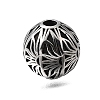 Engraved 304 Stainless Steel Beads STAS-H263-17AS-04-1