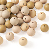 40Pcs 4 Colors Round Silicone Focal Beads SIL-TAD0001-02E-3