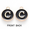 Golden Plated Alloy Charms ENAM-SZ0001-25B-C-3