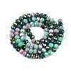 Electroplate Glass Beads Strands GLAA-T023-C16-05-2