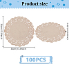 100Pcs Paper Wedding Party Table Mat AJEW-WH0696-674-3
