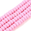 Handmade Polymer Clay Beads Strand CLAY-T021-01F-1