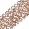 Electroplate Glass Beads Strands EGLA-A034-T2mm-B24-4