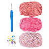 3 Rolls Super Bulky Plush Polyester Chenille Yarn OCOR-MB0001-06B-2