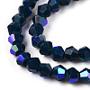 Opaque Solid Color Electroplate Glass Beads Strands LS-EGLA-A039-P2mm-L09-2